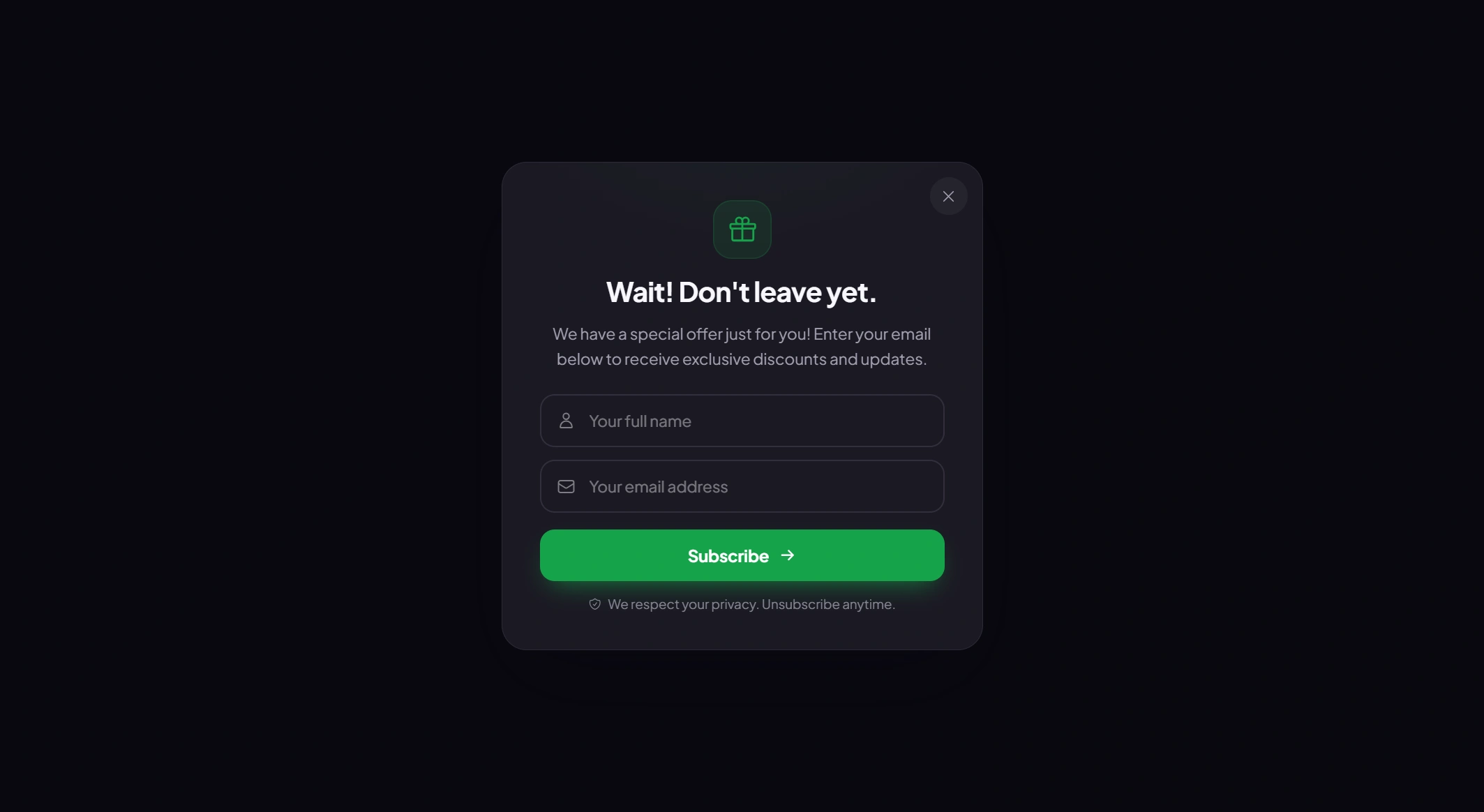 Card Outline (Dark Mode) template