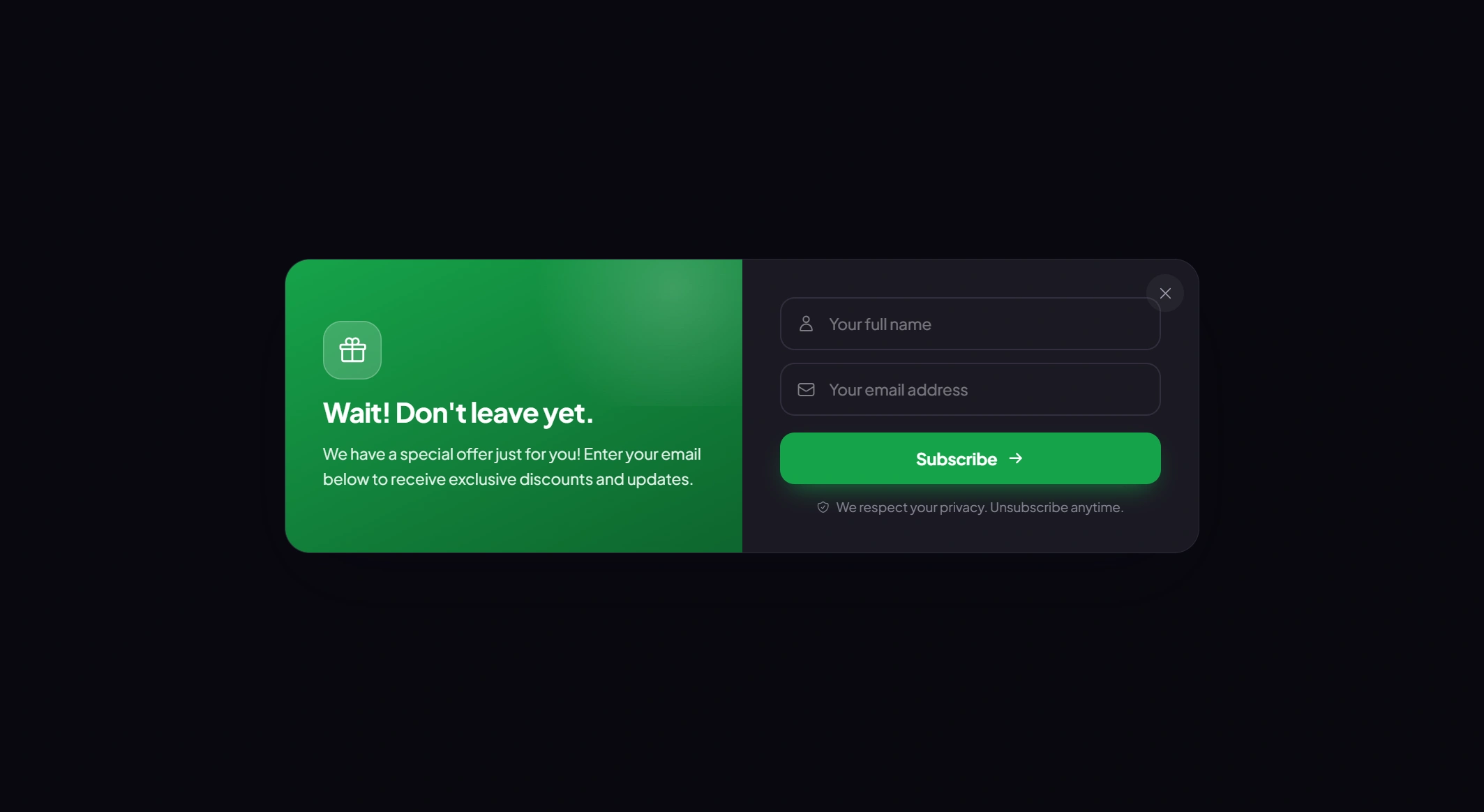 Split Outline (Dark Mode) template