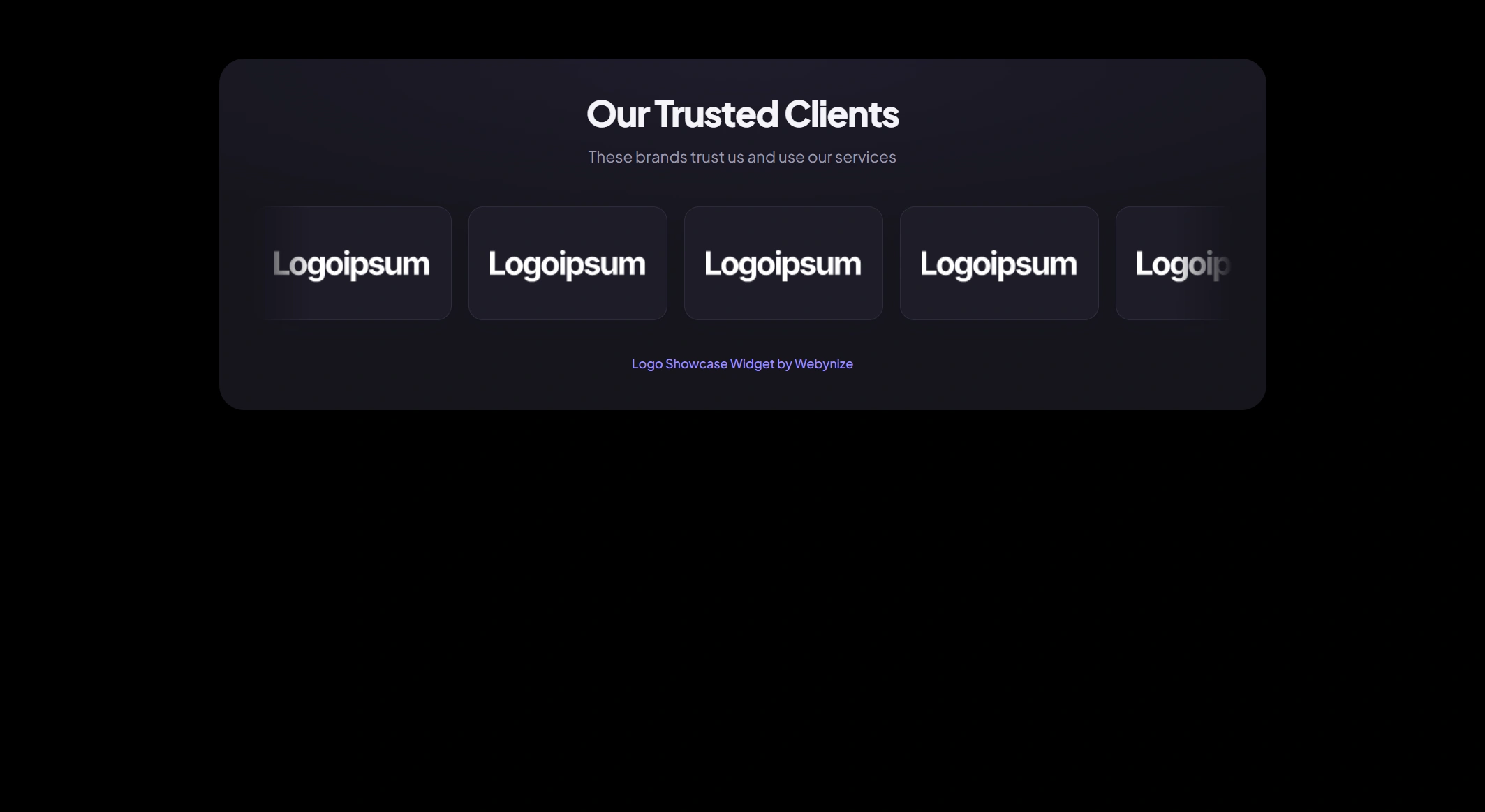 Marquee (Dark) template