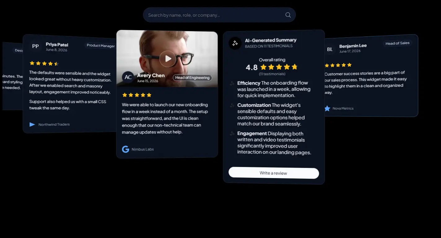 Carousel (Dark mode) template
