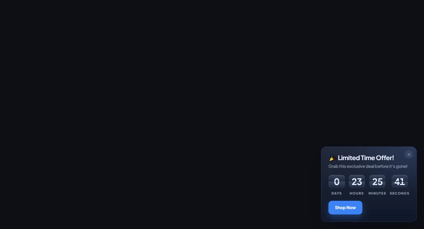 Floating Corner (Midnight) template