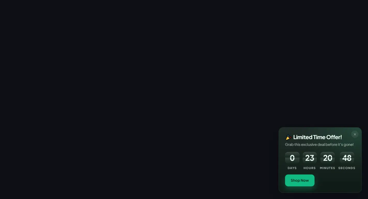 Floating Corner (Emerald) template