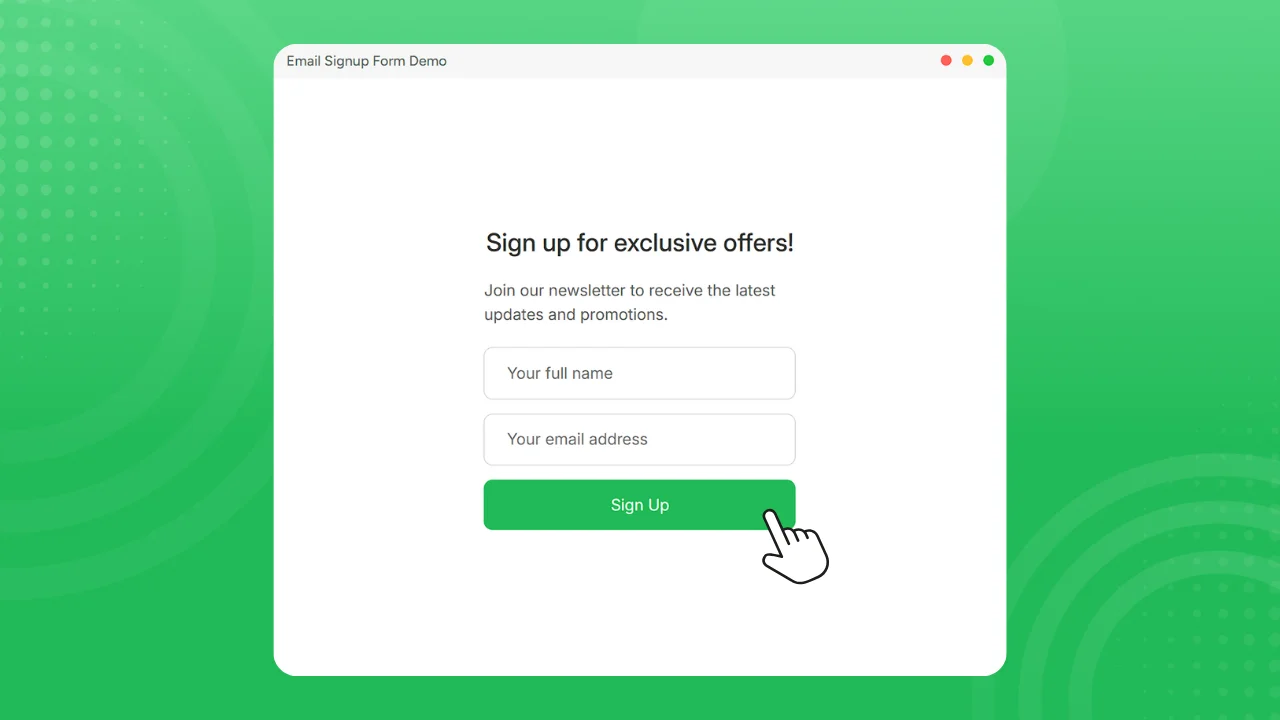 How To Add Email Signup Form Widget To Woocommerce?